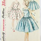 Simplicity 1633 vintage 1956 girls dress pattern size 14 breast 32 Simplicity 1633 vintage 1956 girls dress pattern size 14 breast 32