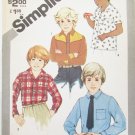 Simplicity 5472 boys shirt sizes 4 6 8 UNCUT pattern