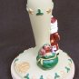 Cookie Art Stamp Santa Face Bottom with Christmas Tree Brown Bag