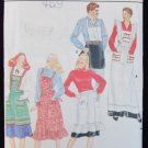 Butterick 4066 aprons with variations man women UNCUT pattern