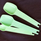 Tupperware replacement measuring spoons mint green 1/4 1/2 1&1 2/ tsp sizes Tupperware replacement measuring spoons mint green 1/4 1/2 1&1 2/ tsp sizes
