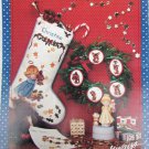 Abby Angel cross stitch pattern booklet Christmas stocking pillow sayings Abby Angel cross stitch pattern booklet Christmas stocking pillow sayings