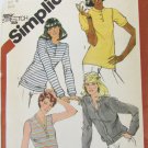 Simplicity 5147 misses stretch knit tops cardigan size 16 B 38 UNCUT pattern 1981 issue