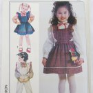 Simplicity 7011 girls jumper overalls blouse sizes 3 4 5 UNCUT pattern