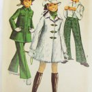 Simplicity 8470 girls mini coat bell bottom pants hat size 8 breast 27