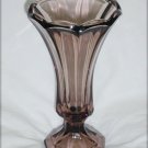 Fostoria smoked amber glass Virginia bud vase flared top