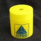 Citgo yellow plastic thread cutter advertising piece round cylinder 1 3/8"across Citgo yellow plastic thread cutter advertising piece round cylinder 1 3/8"across