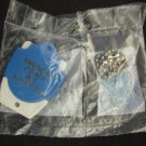 American Coach keychain fob blue and white plastic sealed American Coach keychain fob blue and white plastic sealed