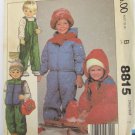 McCall 8815 size 5 boy girl jacket vest overalls UNCUT pattern