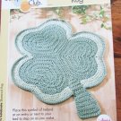Annie's Scrap Crochet Club Shamrock Rug to crochet pattern 23 x 24" worsted yarn