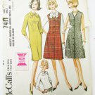 McCall 7411 misses jumper dress size 10 Bust 31 vintage pattern