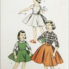 Advance 8022 girls skirt dress blouse size 12 breast 30 vintage 1950s pattern