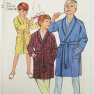 Simplicity 6767 boys robe size 10 pattern vintage 1966