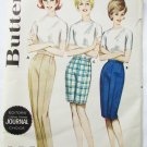 Butterick 2747 misses bermuda shorts pants size waist 24 vinage 1960s