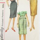 Simplicity 3626 misses straight skirt size waist 28 vintage 1960s