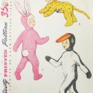 Simplicity 4073 size child Medium 6-8 vintage costume bunny cat penguin