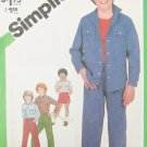 Simplicity 5233 boys pants shorts shirt jacket size 7 breast 28