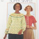 Simplicity 5925 misses peasant type blouse size 12 14 Medium from 1973