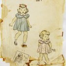 DuBerry little girls dress vintage 1943 pattern size 1