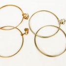Celebrity super large hoop clip earrings 3 1/4" silver and copper color 2 pairs Celebrity super large hoop clip earrings 3 1/4" silver and copper color 2 pairs