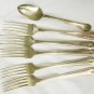 Jefferson silverplate 5 forks 1 spoon used as is