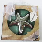 Starfish bottle opener silver tone Fashioncraft new in box wedding party favor Starfish bottle opener silver tone Fashioncraft new in box wedding party favor
