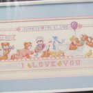 Dimensions Birth Record cross stitch kit sealed complete teddy bears Dimensions Birth Record cross stitch kit sealed complete teddy bears