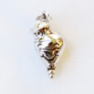 TOPS vintage weight charm shaped as spinning top silver tone