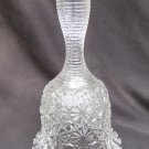 Daisy button bell Fenton flared ruffled bottom clear glass unmarked