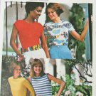 Butterick 4762 misses T shirts UNCUT size 12 pattern moderate stretch fabric