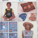 Simplicity 9078 pattern for 24 appliques animals hearts people UNCUT