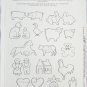 Simplicity 9078 pattern for 24 appliques animals hearts people UNCUT