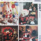 McCall 3367 holiday Halloween Thanksgiving Christmas Clowns UNCUT decorations