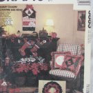 McCall 3883 holiday crafts wreath tree skirt ornaments card holder UNCUT McCall 3883 holiday crafts wreath tree skirt ornaments card holder UNCUT