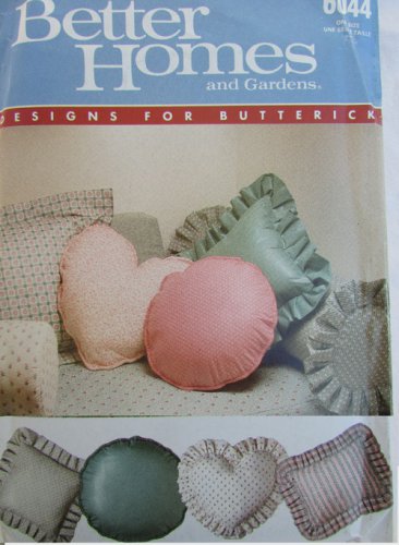 Better Homes Gardens 5 pillow pattern set UNCUT round square heart bolster