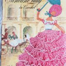 Crinoline lady in crochet vintage 1949 pattern booklet Clark Coats #262