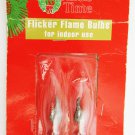 Flicker flame bulbs sealed package of two fits candelabra base 120 volts Flicker flame bulbs sealed package of two fits candelabra base 120 volts