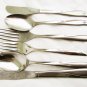 Oneida Twin Star stainless 6 pieces teaspoon salad fork knife tablespoon butter