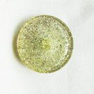 Lucite clear with gold speckles button shank style 1 3/8" diameter
