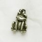 Pewter smiling frog charm bracelet or necklace 3/4"