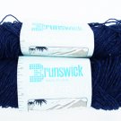 Brunswick Coolspun vintage linen acrylic yarn 2 skeins navy 2 ounces total Cool Spun