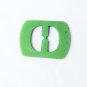 Green plastic buckle or scarf slider probably bakelite