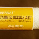Bernat Tabriz cream needle art rug yarn 1 skein 60 yards Bernat Tabriz cream needle art rug yarn 1 skein 60 yards