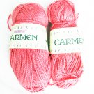Bernat Carmen rose yarn 3.4 oz total 100% cotton #5422 Bernat Carmen rose yarn 3.4 oz total 100% cotton #5422