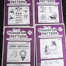 Pretty Punch hot iron transfer patterns 4 Christmas envelops sealed Pretty Punch hot iron transfer patterns 4 Christmas envelops sealed