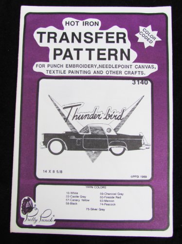 Pretty Punch hot iron transfer pattern Thunderbird car new 3140