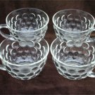 Anchor Hocking bubble glass 4 clear cups
