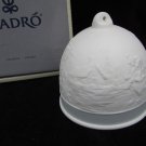 Lladro winter bell ornament 17616 in box 1990 skaters sled scene