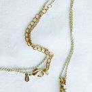 Three rhinestone pendant necklace silver tone RMN tag 18" long Three rhinestone pendant necklace silver tone RMN tag 18" long