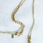 Three rhinestone pendant necklace silver tone RMN tag 18" long